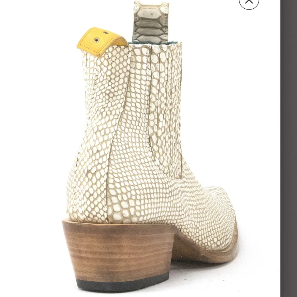 No.1001 FREEWAY chelsea boot bone twister women serpentine × 1 cowboy boot - Picture 2 of 3